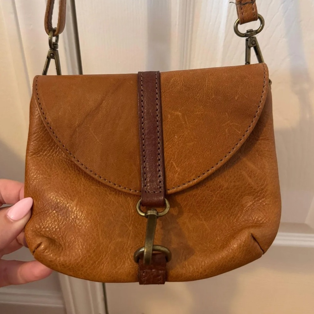 Brown Leather Crossbody Bag